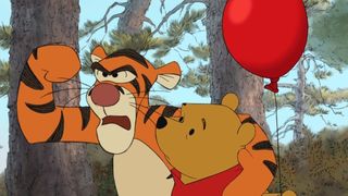 Tigger and Pooh Bear hang out in Winnie the Pooh