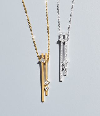 gold and silver Bucherer necklaces