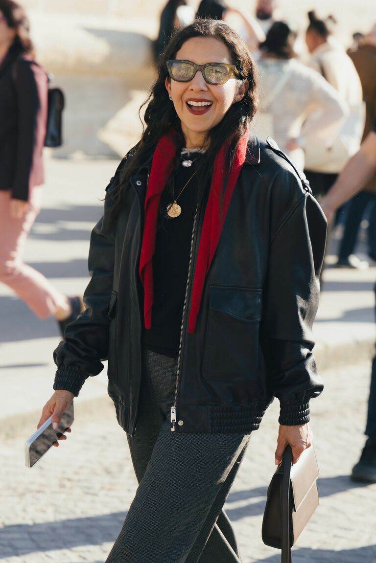 fashion insiders attend day 1 of paris fashion week wearing neutral outfits