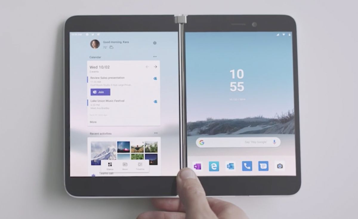 microsoft surface duo into