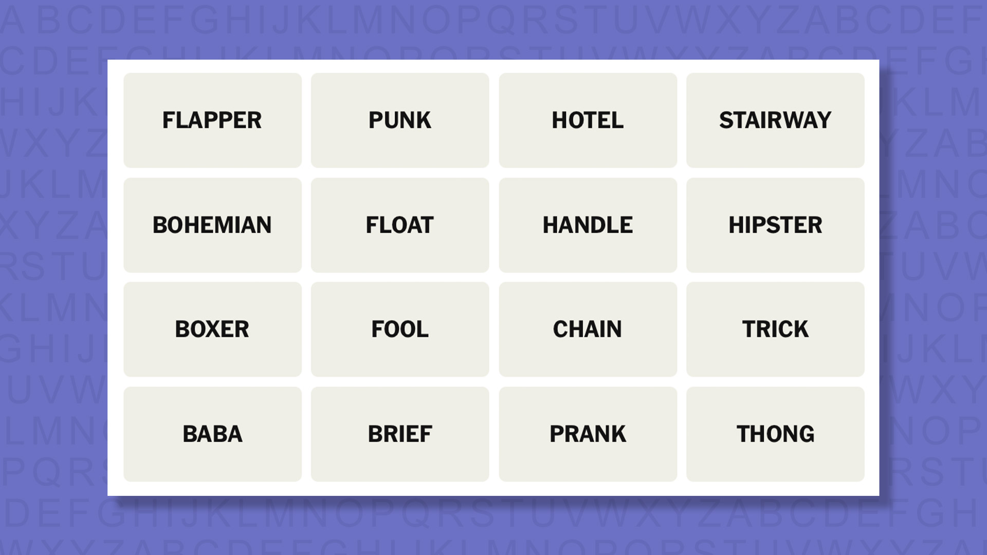 NYT Connections hints for game 841 on a purple background