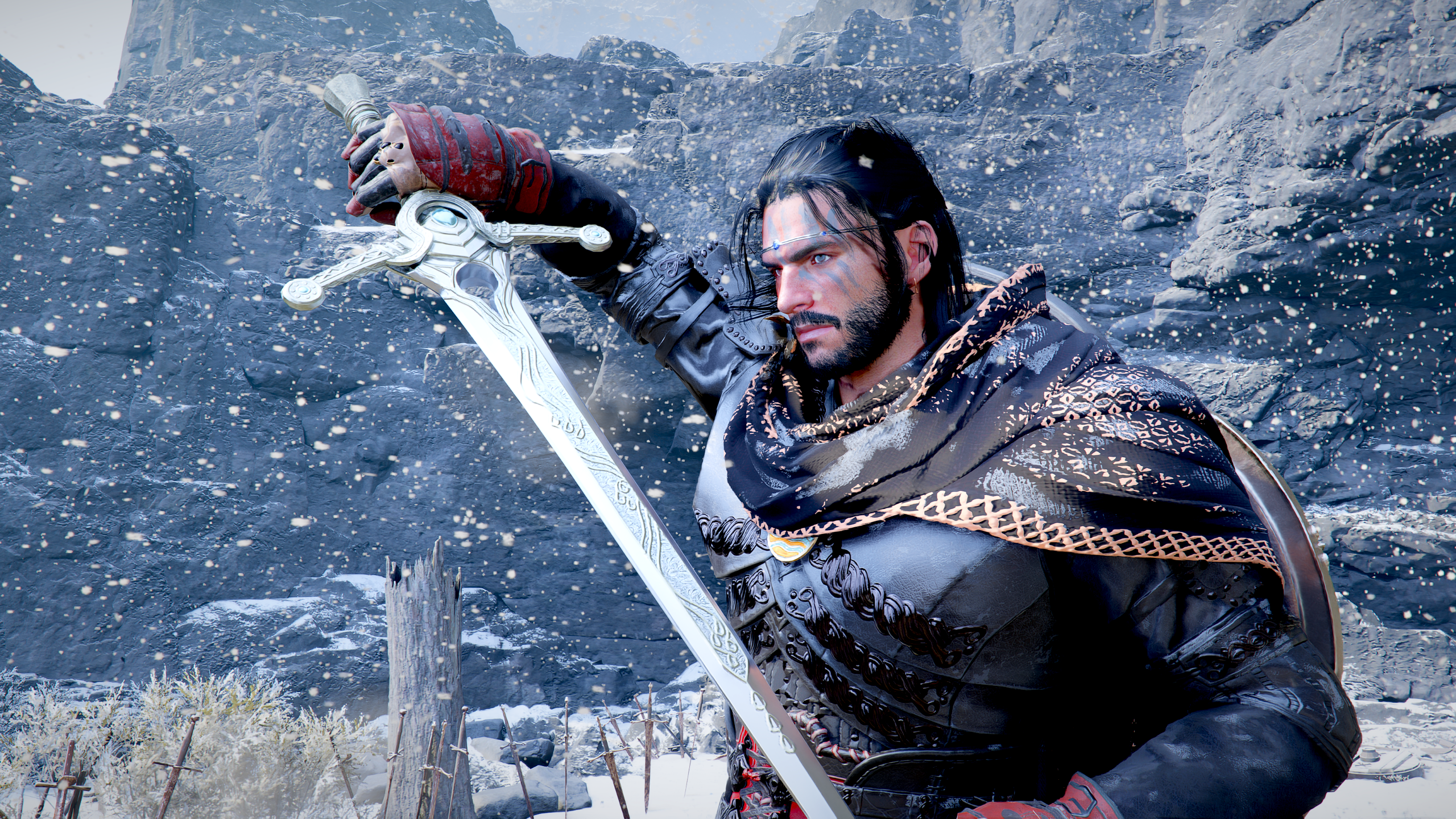 Kliff MacDuff sheathing sword in Crimson Desert