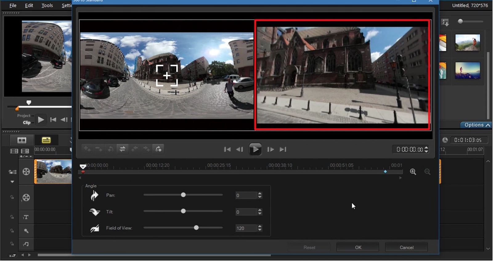 Corel VideoStudio Ultimate screenshot showing editing project