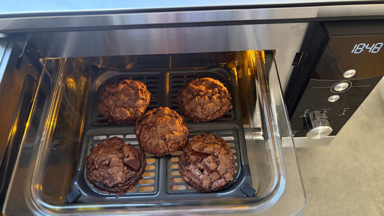 Testing the Ninja Crispi Microwave Air Fryer and Oven by making cookies