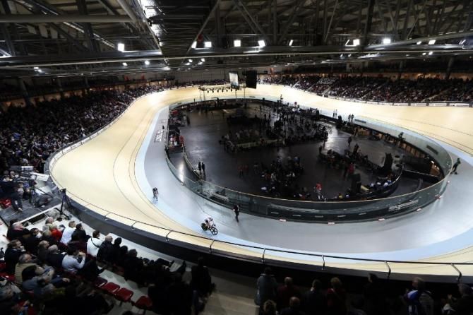 inauguration ceremony of the Saint-Quentin-en-Yvelines Velodrome in Montigny-le-Bretoneux