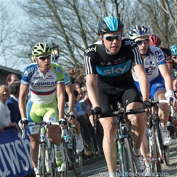 Edvald Boasson Hagen (Sky) and Peter Sagan (Liquigas-Cannondale)
