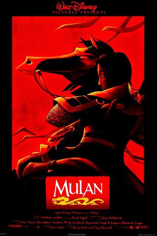 The poster for Mulan by John Alvin