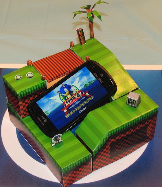 sonic - green hill zone papercraft 2, The green hill zone p…