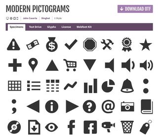 Free icons: modern pictograms interface
