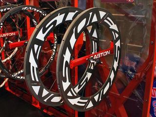 Easton claims its new EC90 TT carbon tubulars are actually faster than Zipp's 1080 model in certain wind conditions.
