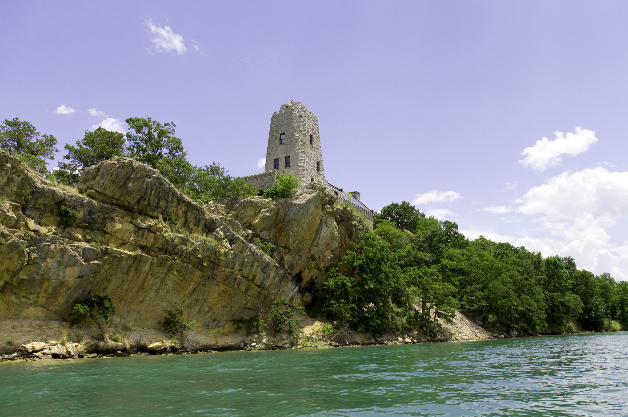 Tucker Tower on lake Murray, in Ardmore Oklahoma