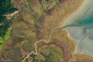 russia from above landscape