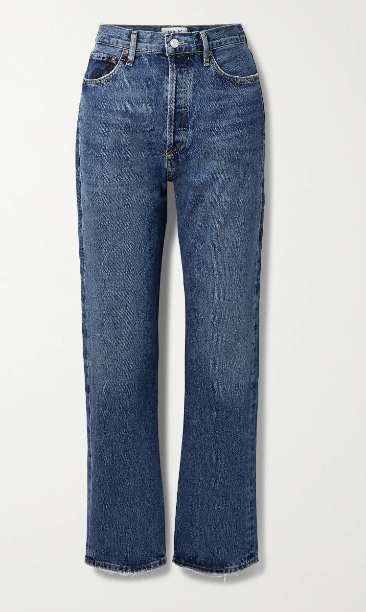 AGOLDE, '90s Pinch Waist high-rise straight-leg organic jeans