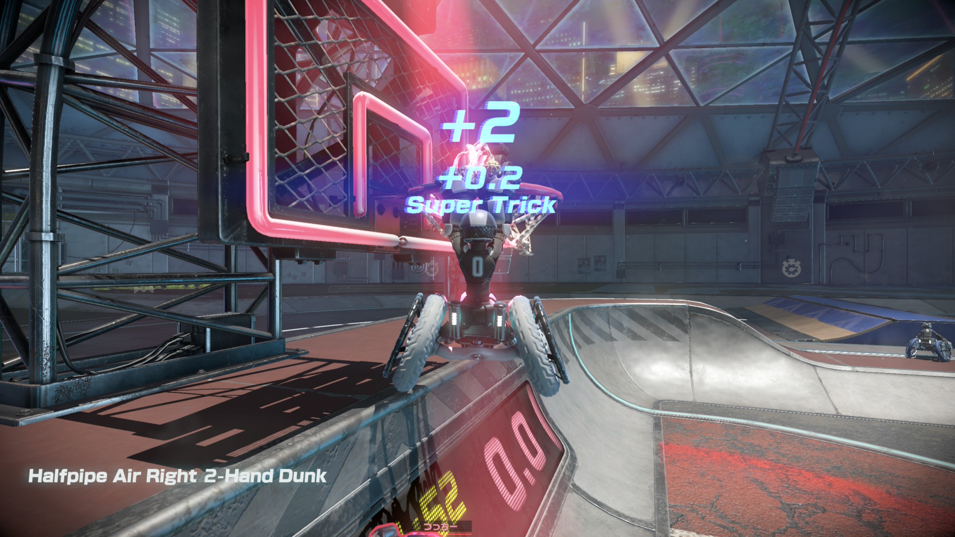 Player dunking in Drag x Drive