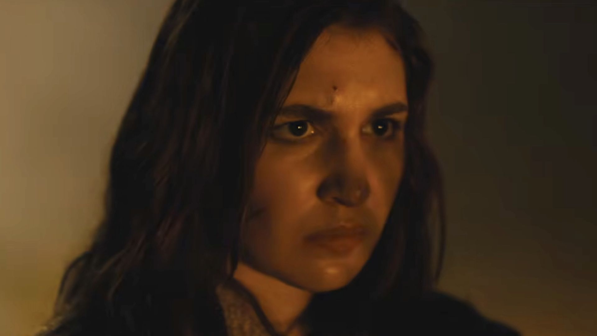 Young Shauna looking angry in the Yellowjacket Season 4 trailer.