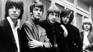 The Yardbirds"pose for a portrait in England in 1966. Left to right: Jeff Beck, Jim McCarty, Chris Dreja, Jimmy Page and Keith Relf.