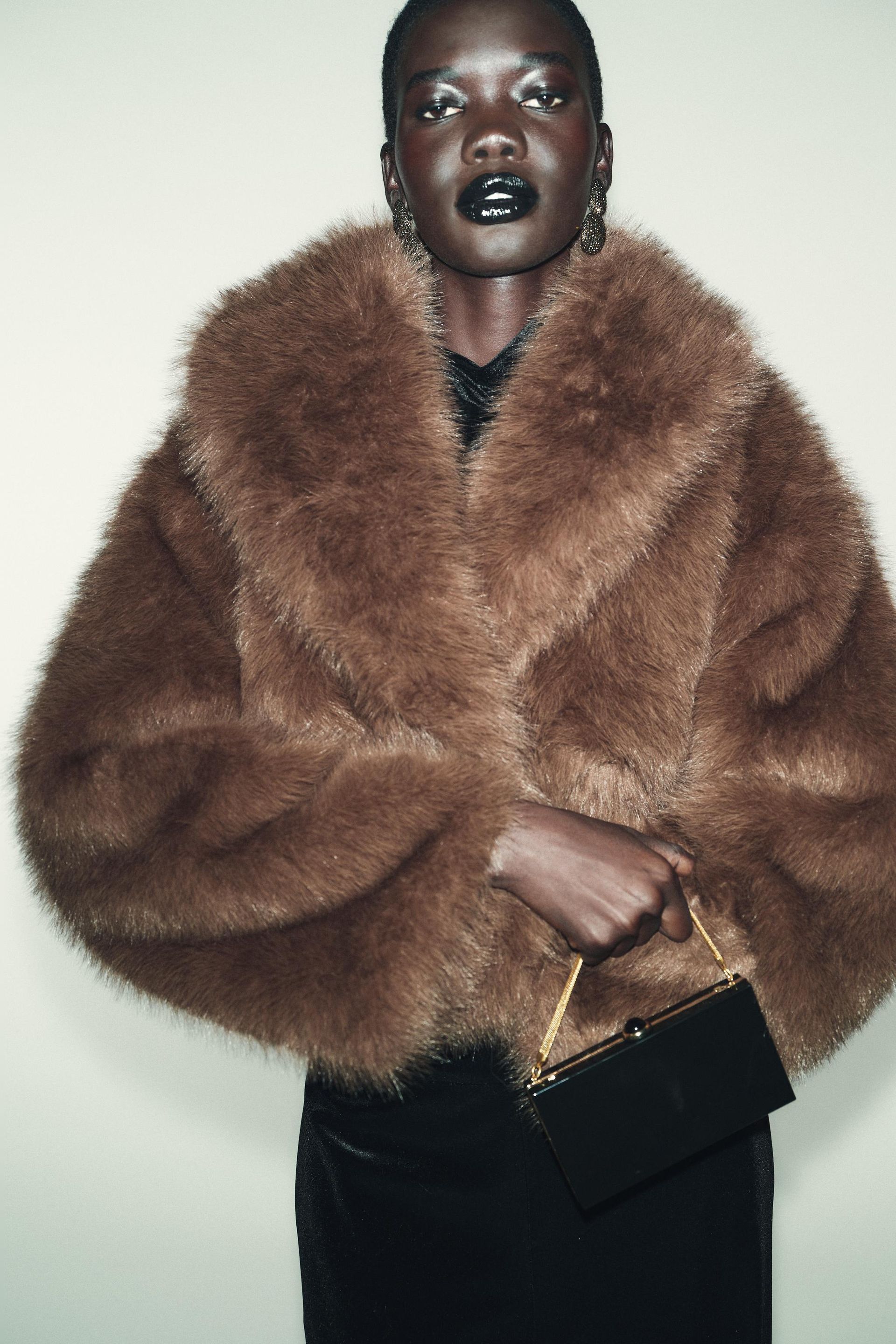 Short Faux Fur Coat