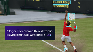 Newsbridge AI tags to tennis image