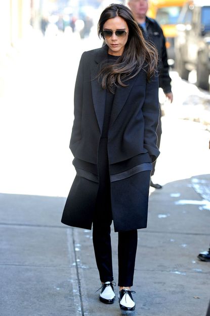 Victoria Beckham wears flats