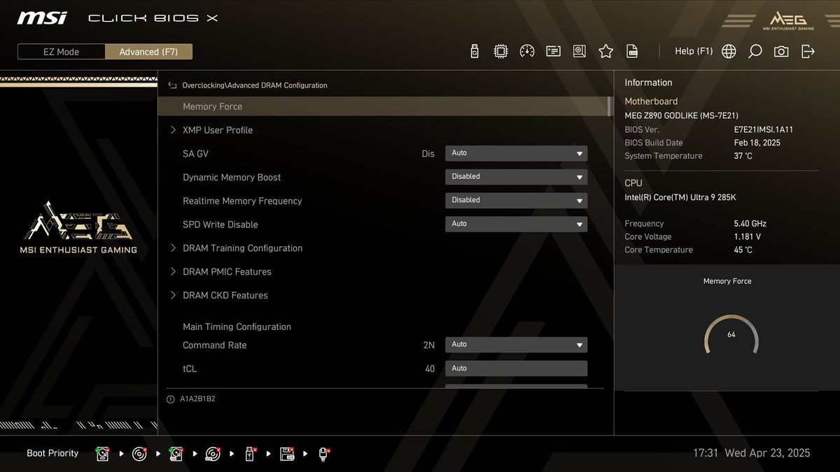 MSI Z890 Godlike