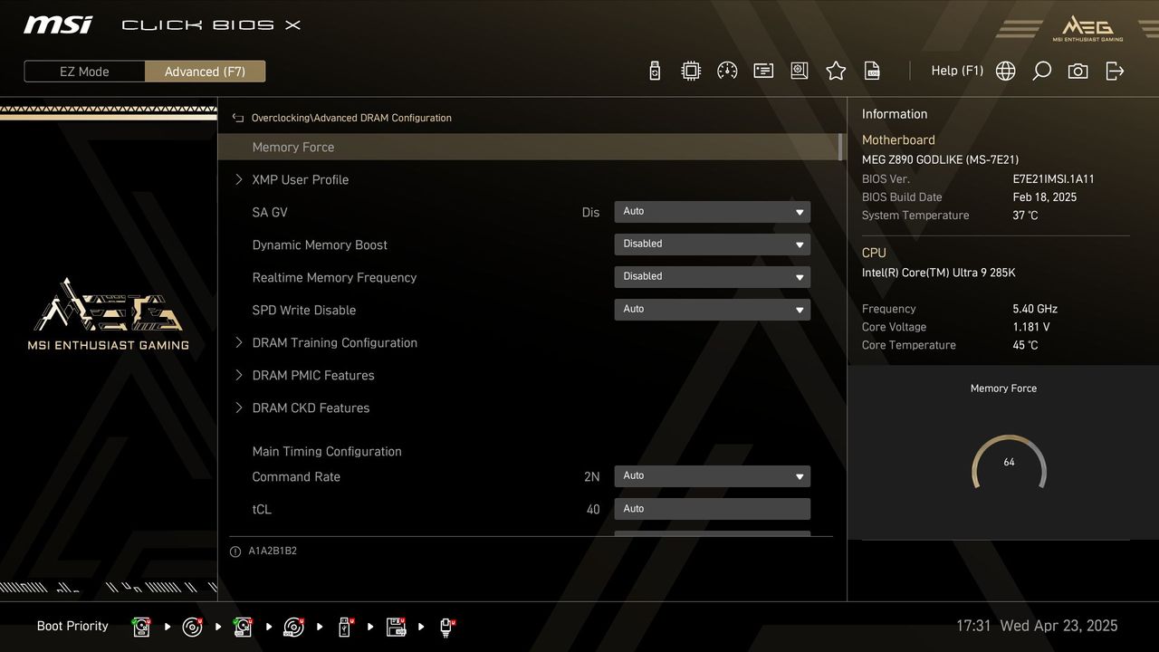 MSI Z890 Godlike