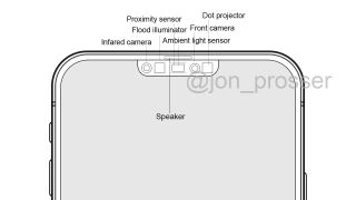 iPhone 12 with smaller notch design document