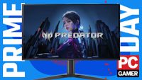 Acer monitor on a Prime Day banner with PC Gamer logo.