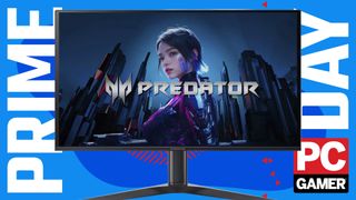 Acer monitor on a Prime Day banner with PC Gamer logo.