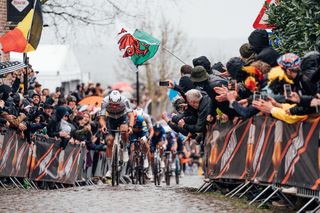 Picture by Zac Williams/SWpix.com - 31/03/2024 - Cycling - 2024 Ronde Van Vlaanderen - Mathieu Van Der Poel, Alpecin Deceuninck.
