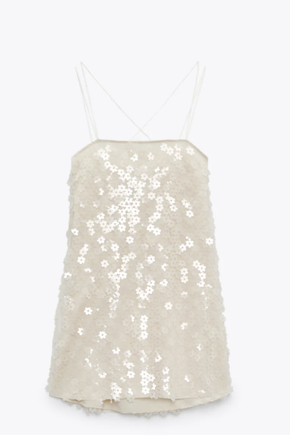 Zara Floral Sequin Dress