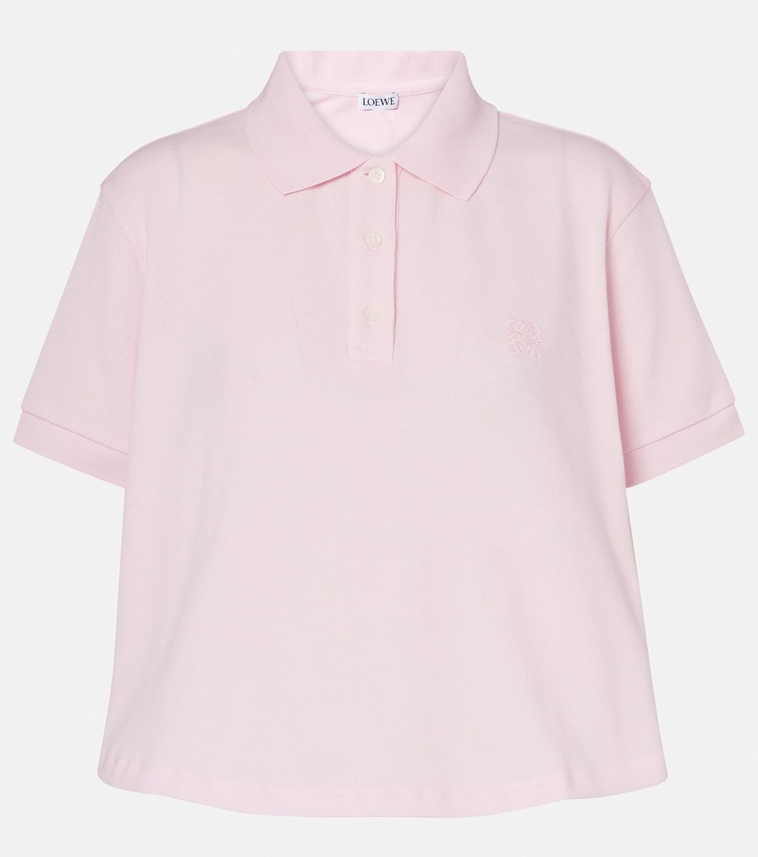 Anagram Cotton Piqué Polo Shirt