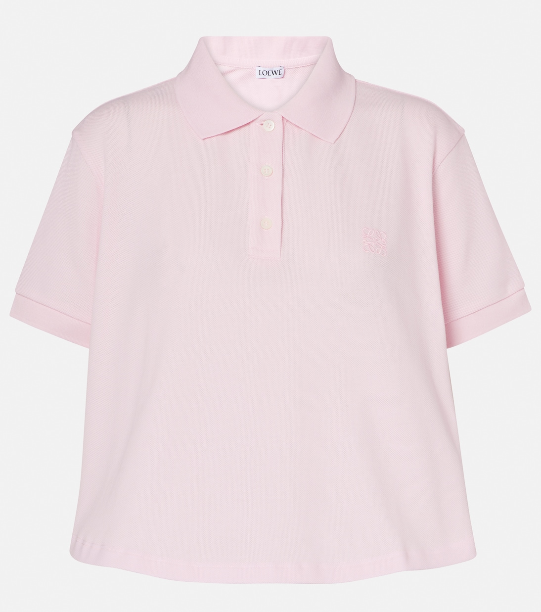 Anagram Cotton Piqué Polo Shirt