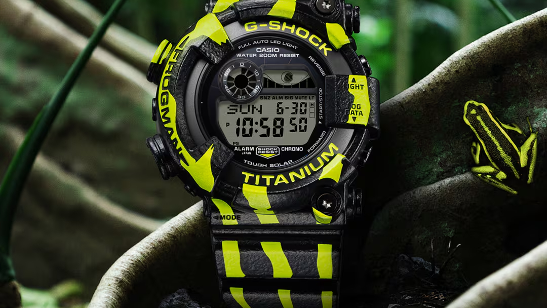 The Casio G-Shock Frogman inspired by the Poison Dart Frog