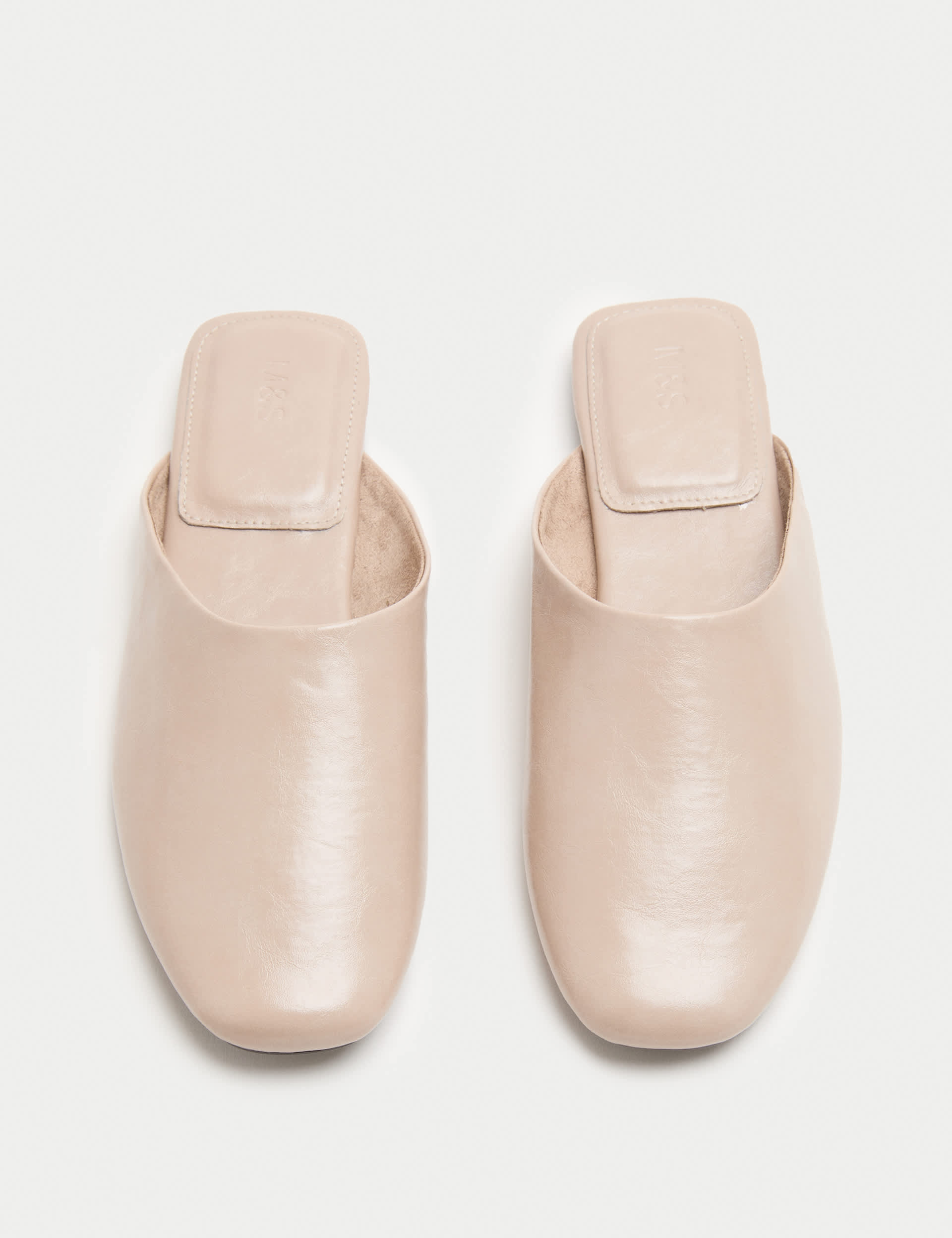 Slip on Flat Square Toe Mules