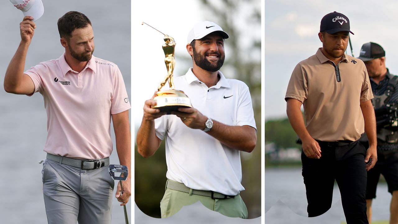 Wyndham Clark, Scottie Scheffler and Xander Schauffele