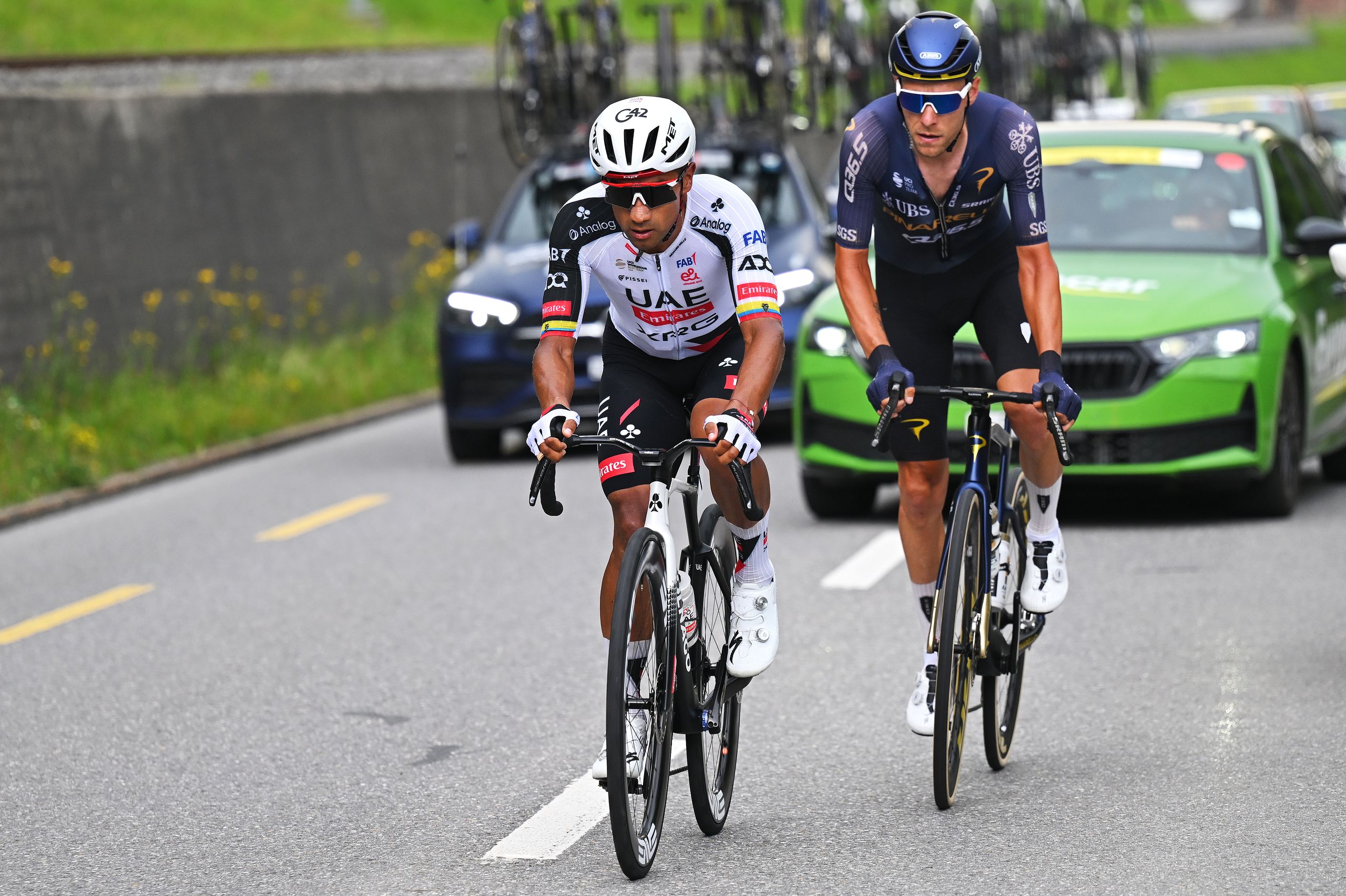 Jhonatan Narváez wins Tour de Suisse stage 3 from the breakaway