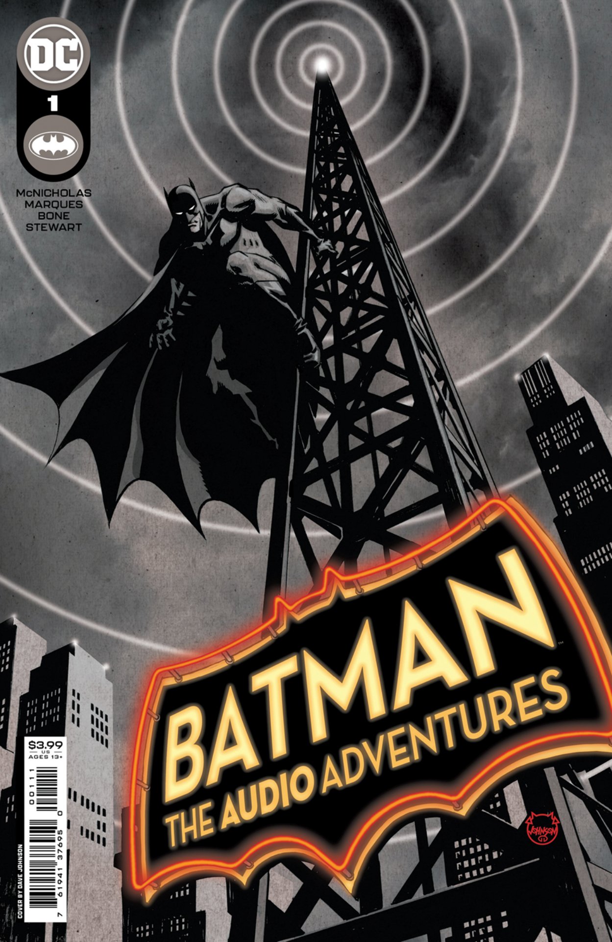 Batman: The Audio Adventures #1 main cover by Dave Johnson