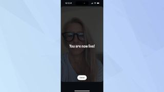 Lives streaming on Instagram using Ray-Ban Meta AI smart glasses 