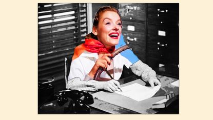 Woman at desk working