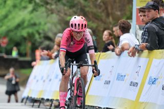 Stage 2 - Women - Joe Martin Stage Race: Lauren Stephens takes stage 2 solo victory and GC lead atop Mount Sequoyah