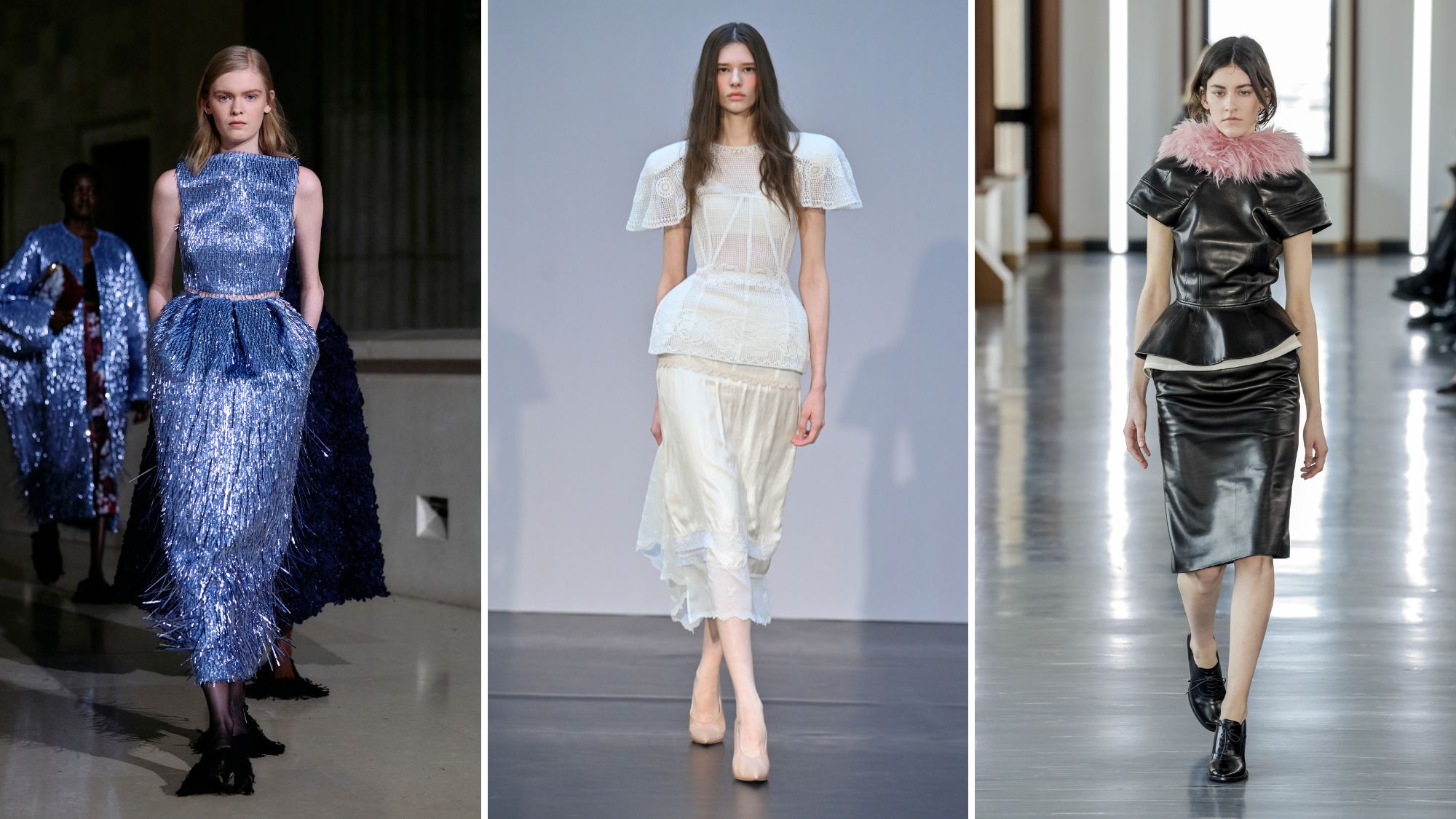 Peplum trend on the AW 2025 runways