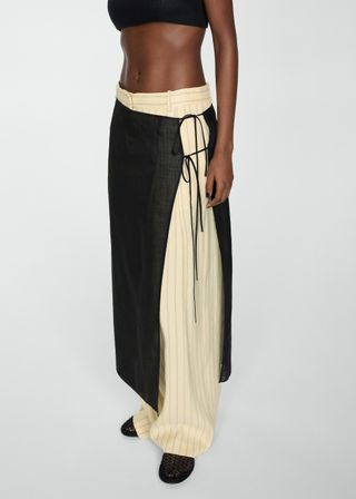 Ramio Pareo Skirt With Slit