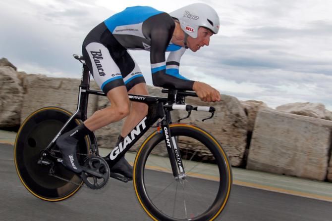 Bauke Mollema (Blanco) was well off the pace in the final time trial around San Benedetto del Tronto
