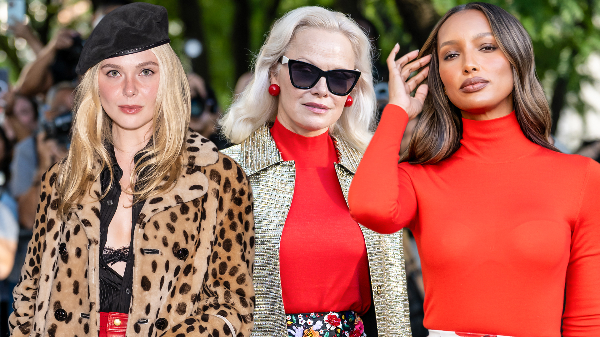 collage of the best celebrity looks at the Spring/Summer 2027 season of New York Fashion Week