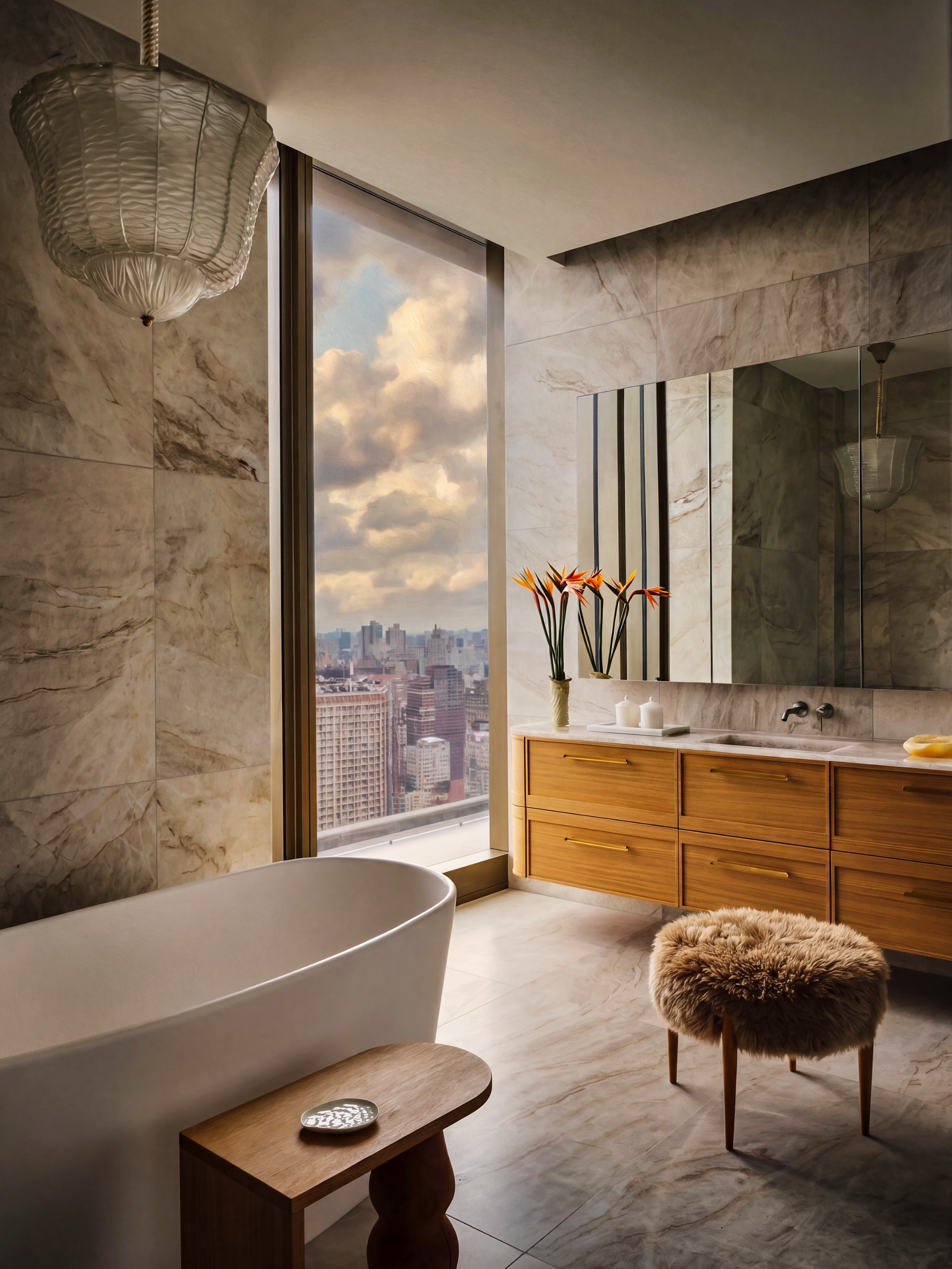 Kelly Behun apartment interior in New York City for Ambassador Randi Levine