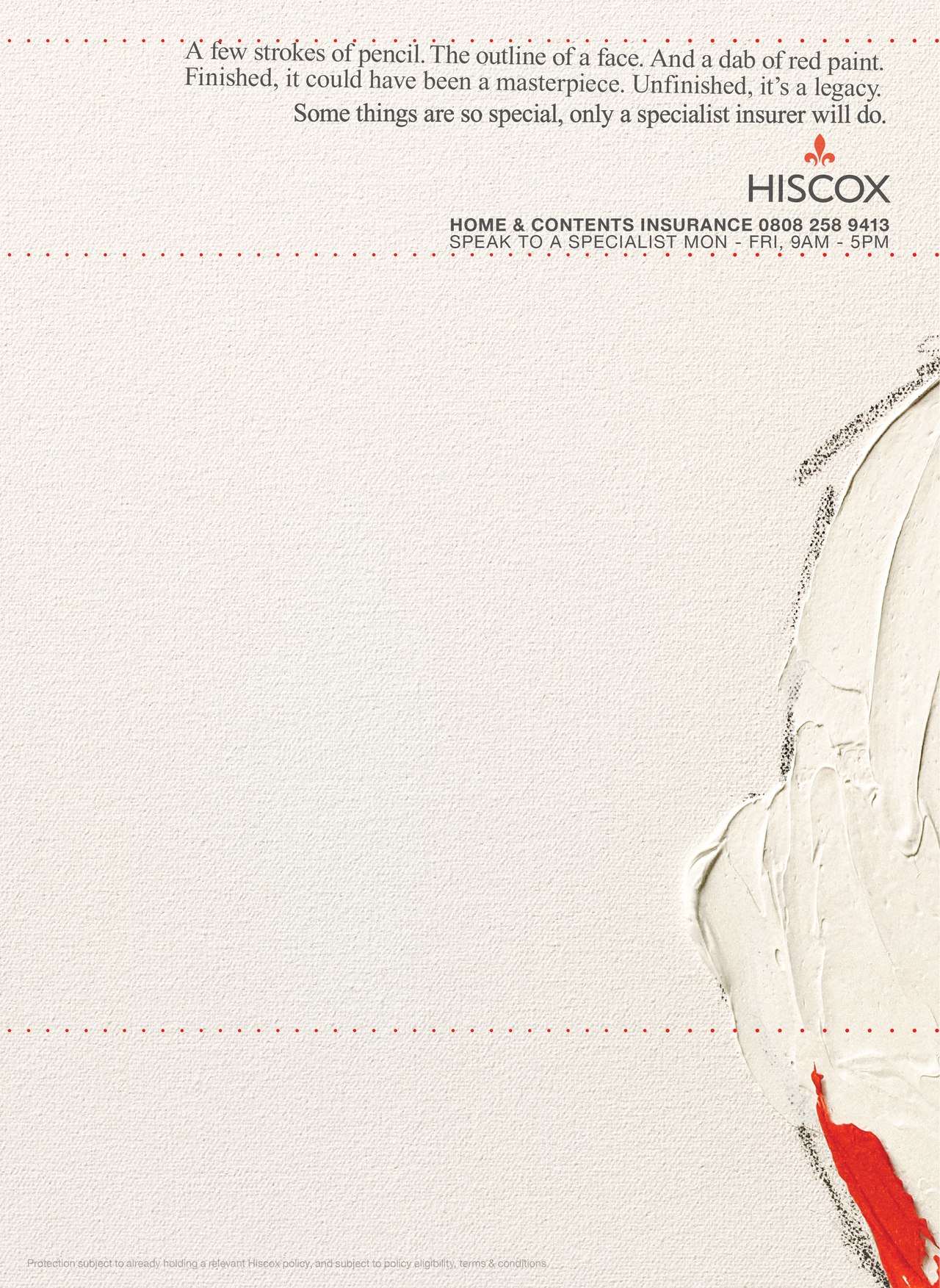 Hiscox long form adverts talking about the value of insurance for collectors' items