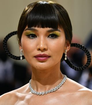 Gemma Chan attends The 2021 Met Gala Celebrating In America: A Lexicon Of Fashion at Metropolitan Museum of Art on September 13, 2021 in New York City