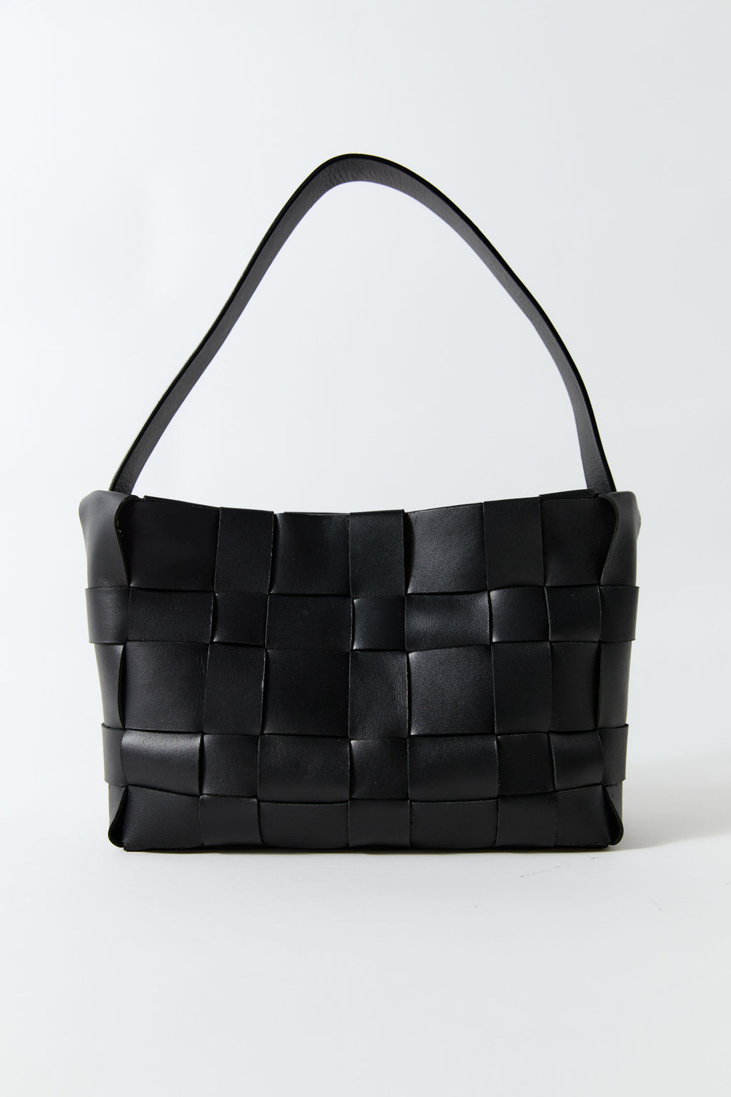 Woven Mini Tote - Black