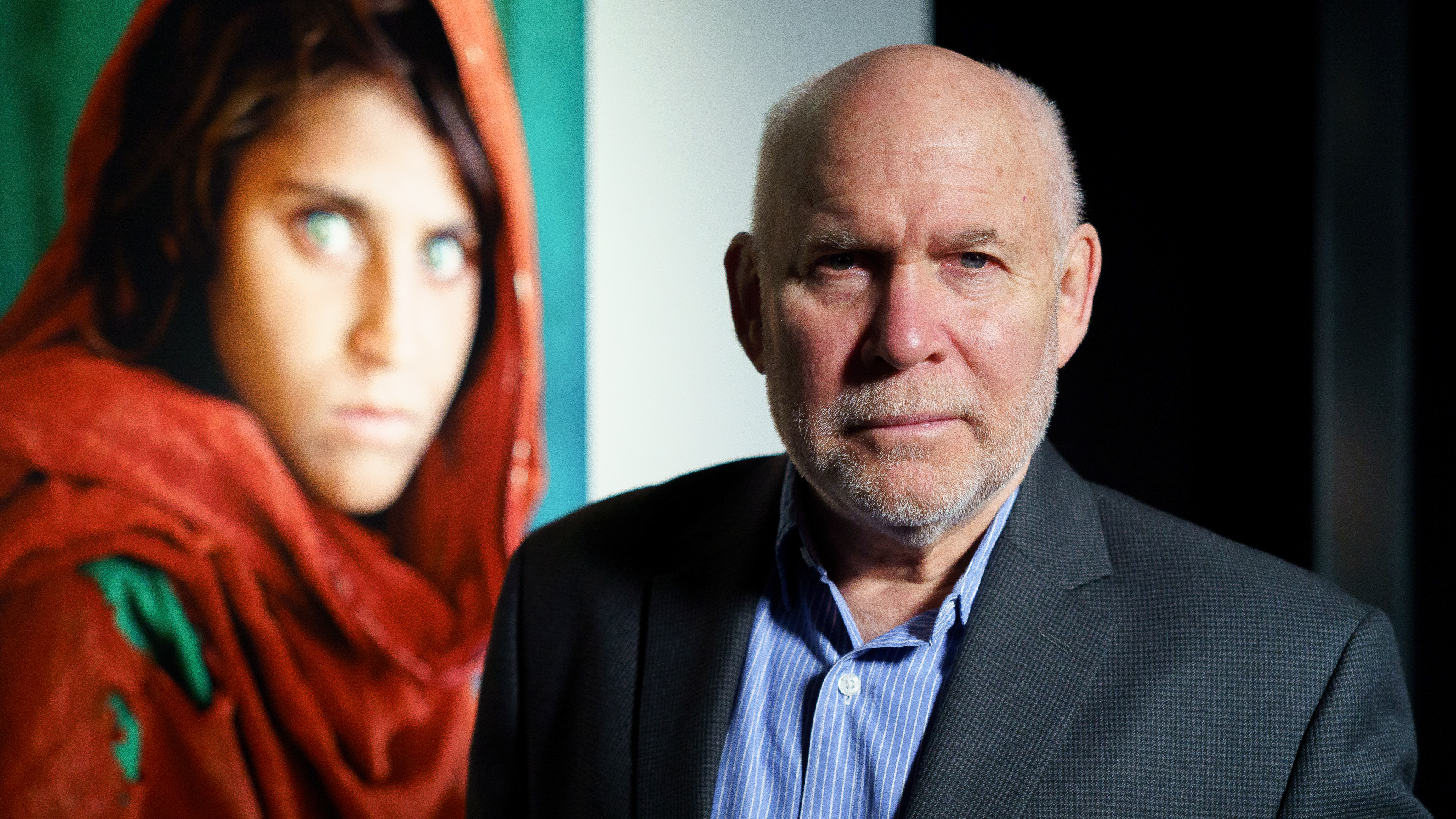 US photographer, Steve McCurry at his exhibition 'ICONS' in Colegio Oficial de Arquitectos de Madrid (COAM) in 2017. (Photo by Atilano Garcia/SOPA Images/LightRocket via Getty Images)
