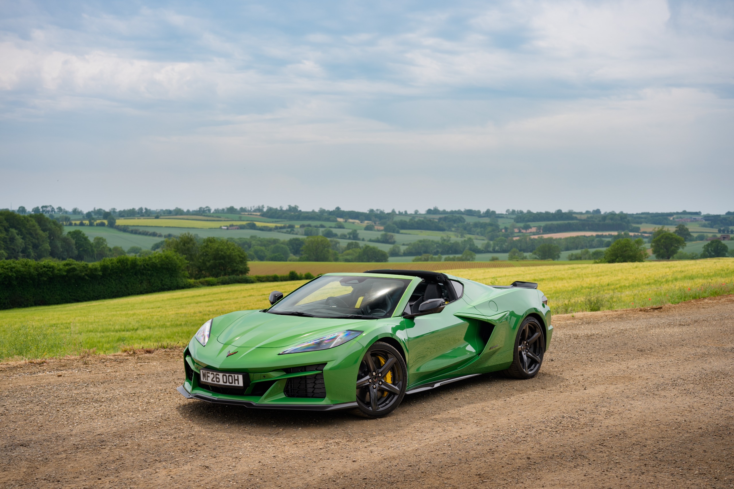 Corvette E-Ray in Roswell Green Metallic